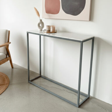 Dressoire Dekton Bergen Con Base de Hierro Gris. Tiempo de fabricación 15 días aprox.