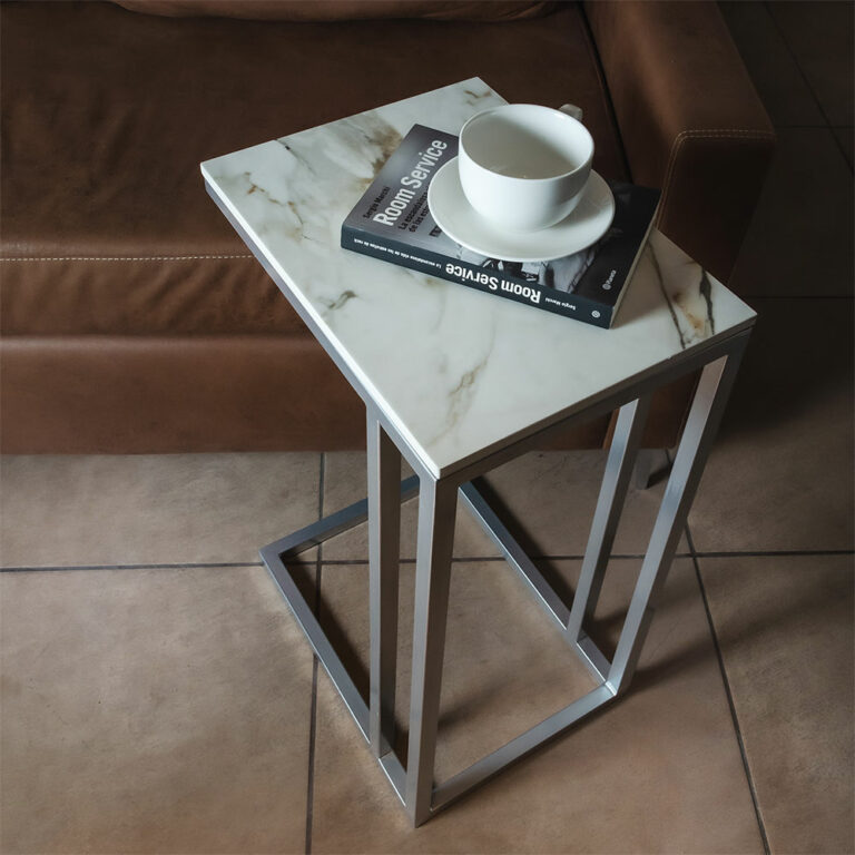 Mesa Auxiliar Moderna Base De Hierro Negro Agregar A Favoritos