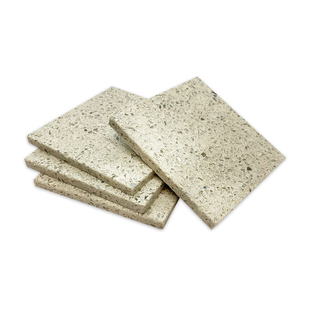 Set de 4 Posavasos Cuadrados (Blanco Stella Snow)