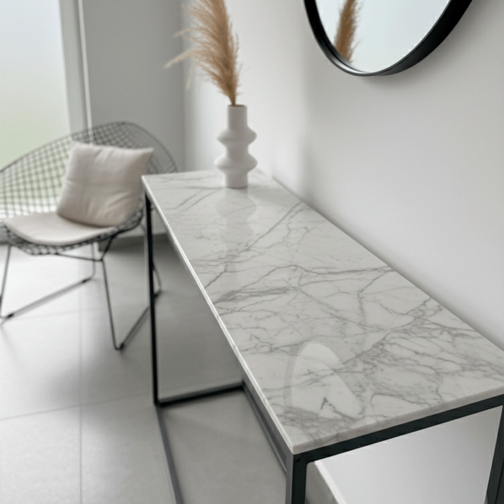 Dressoire Dekton Bergen con Base de hierro negro